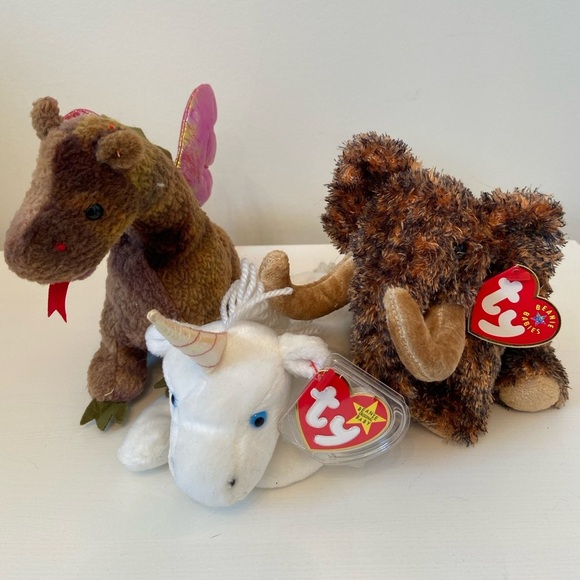 Ty Other - TY Beanie Babies Trio: Scorch, Mystic, Giganto